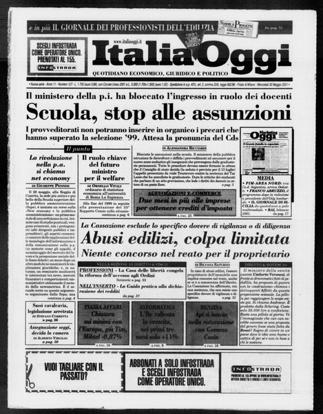 Italia oggi : quotidiano di economia finanza e politica